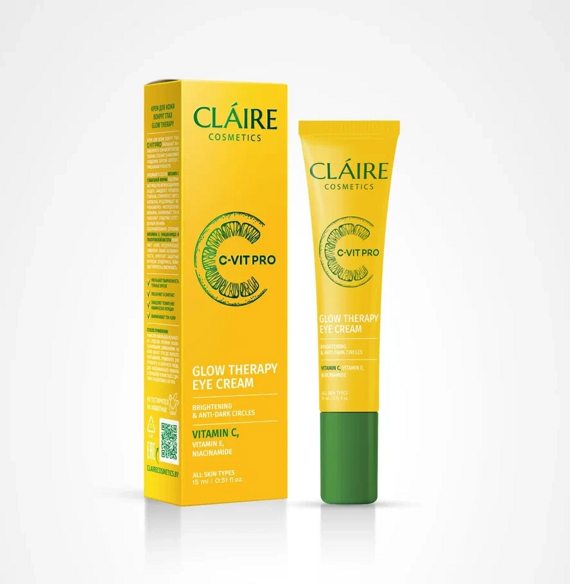Крем для кожи вокруг глаз C-VIT PRO Glow Therapy сияние, 15 мл, Dilis