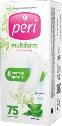 Прокладки ежедневные Peri Multiform 75 шт, ультратонкие aloe, Rio International