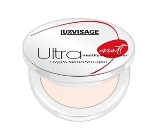 Пудра для лица Ultra matt матирующая, тон 102 natural, LUXVISAGE