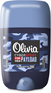 Дезодорант-антиперспирант Olivia Сybersport Playload гелевый, 48 г, Alviero