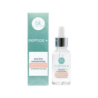 Сыворотка для лица Peptide+ антивозврастная, пигмент-контроль, 30 г, Белкосмекс