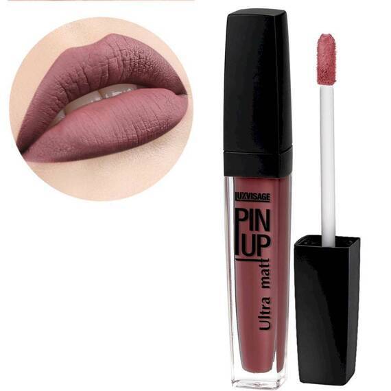 Блеск для губ PIN-UP Ultra Matt, тон 33 ROSEWOOD, LUXVISAGE