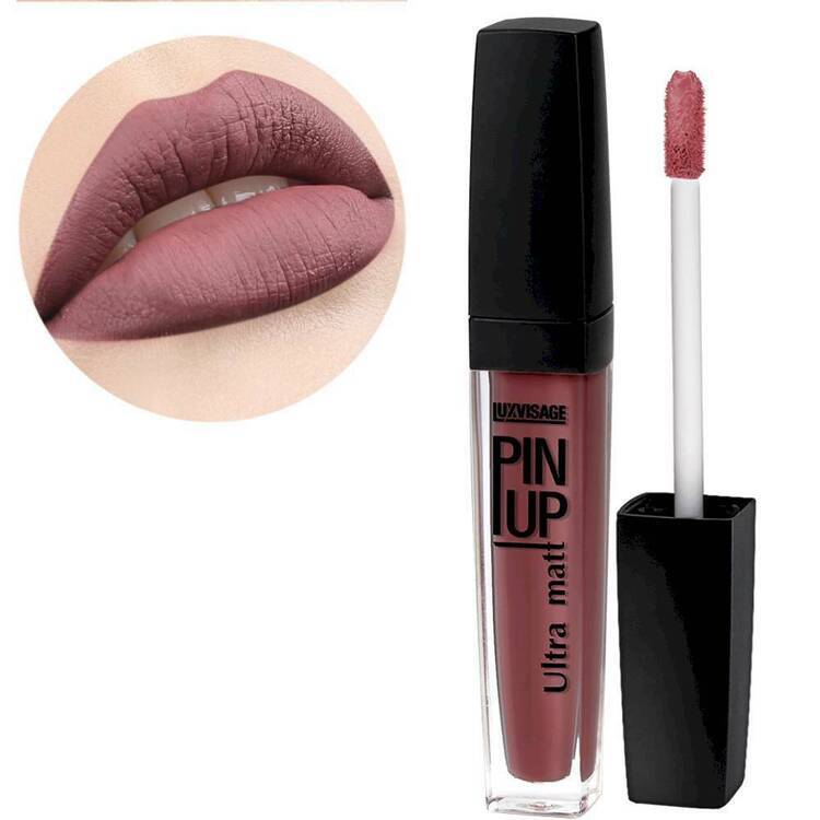 Блеск для губ PIN-UP Ultra Matt, тон 33 ROSEWOOD, LUXVISAGE