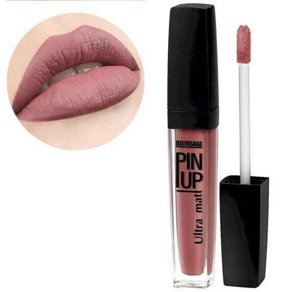 Блеск для губ PIN-UP Ultra Matt, тон 18 CREAM PRALINE, LUXVISAGE