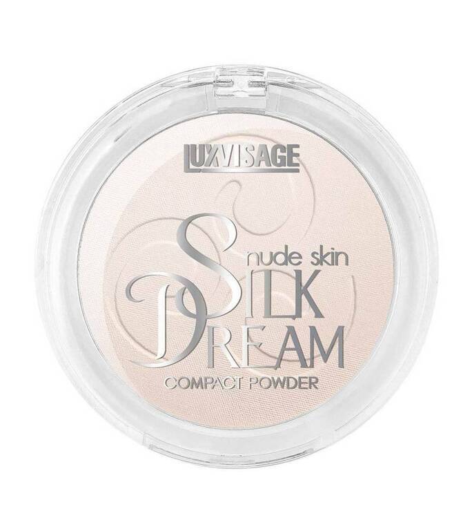 Пудра компактная Silk Dream nude skin,  тон 01, LUXVISAGE