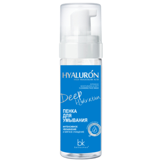 Пенка для умывания HYALURON Deep Hydration интенсивное увлажнение  и мягкое очищение 165мл, Белкосмекс