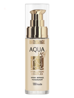 Крем-флюид тональный LUXVISAGE AQUA veil HYALURON COMPLEX, тон 130 nude, 30 мл, LUXVISAGE