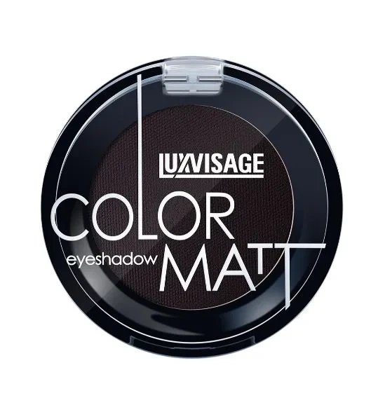 Тени для век COLOR MATT, тон 15 Deep black, LUXVISAGE