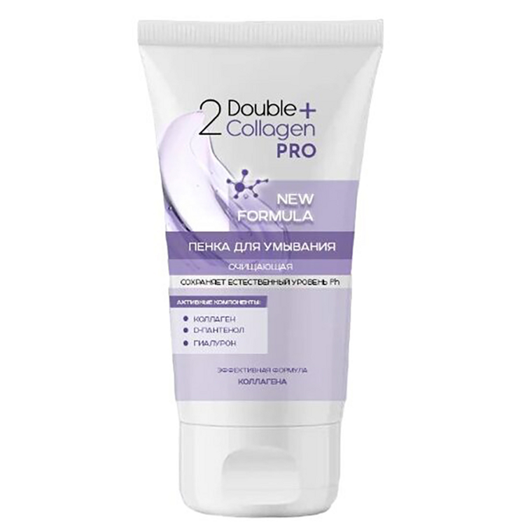 Пенка для умывания Double Collagen Pro очищающая, 150 г, Модум