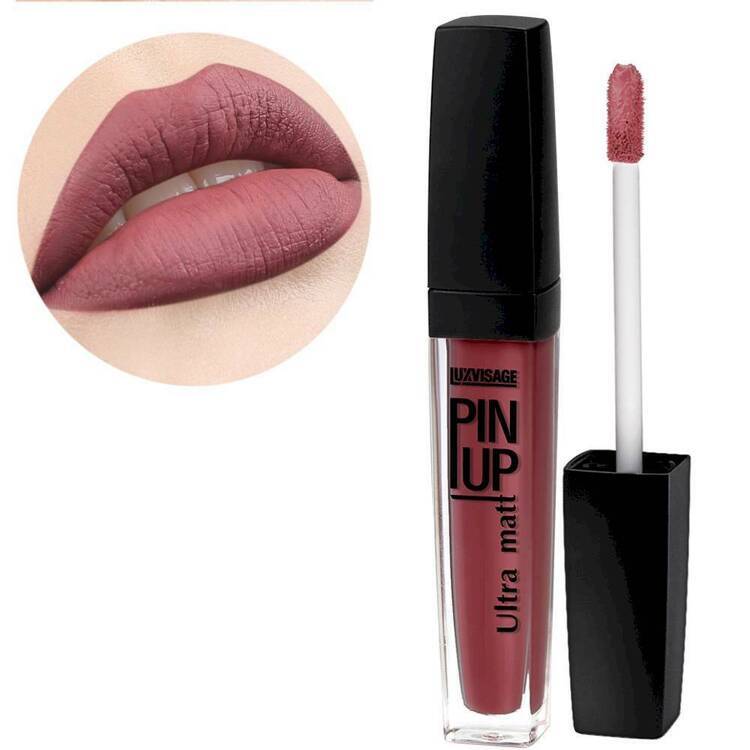 Блеск для губ PIN-UP Ultra Matt, тон 34  Vintage rose, LUXVISAGE